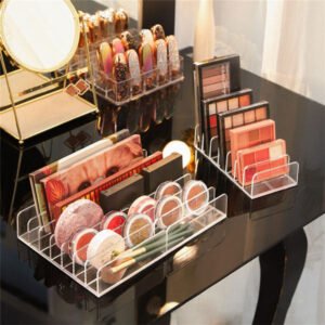 rangement palette a maquillage cote a cote  rangement maquillage