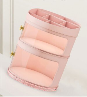 rangement maquillage chambre rose vide