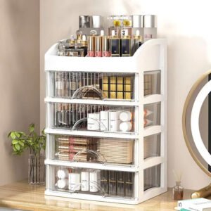 tour de rangement pour maquillage 4 etagere