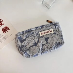 trousse-de-toilette-fleurie bleu